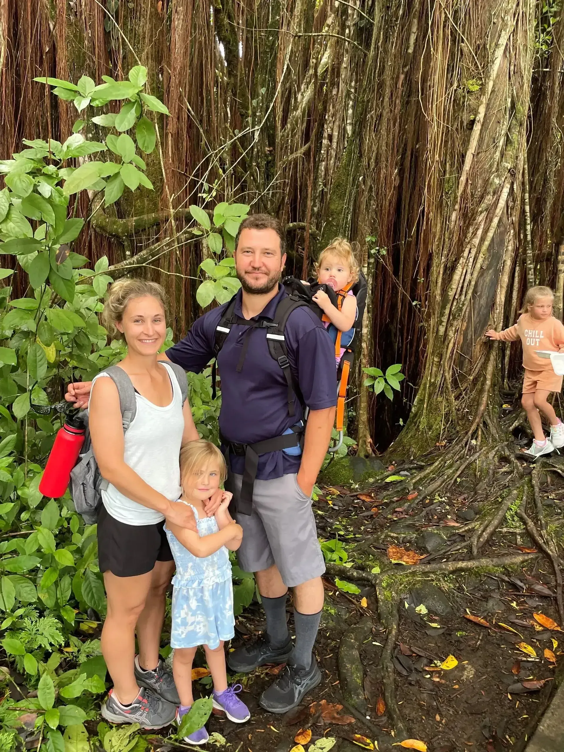 Amy and her husband with their daughters at a Spokane-area outing