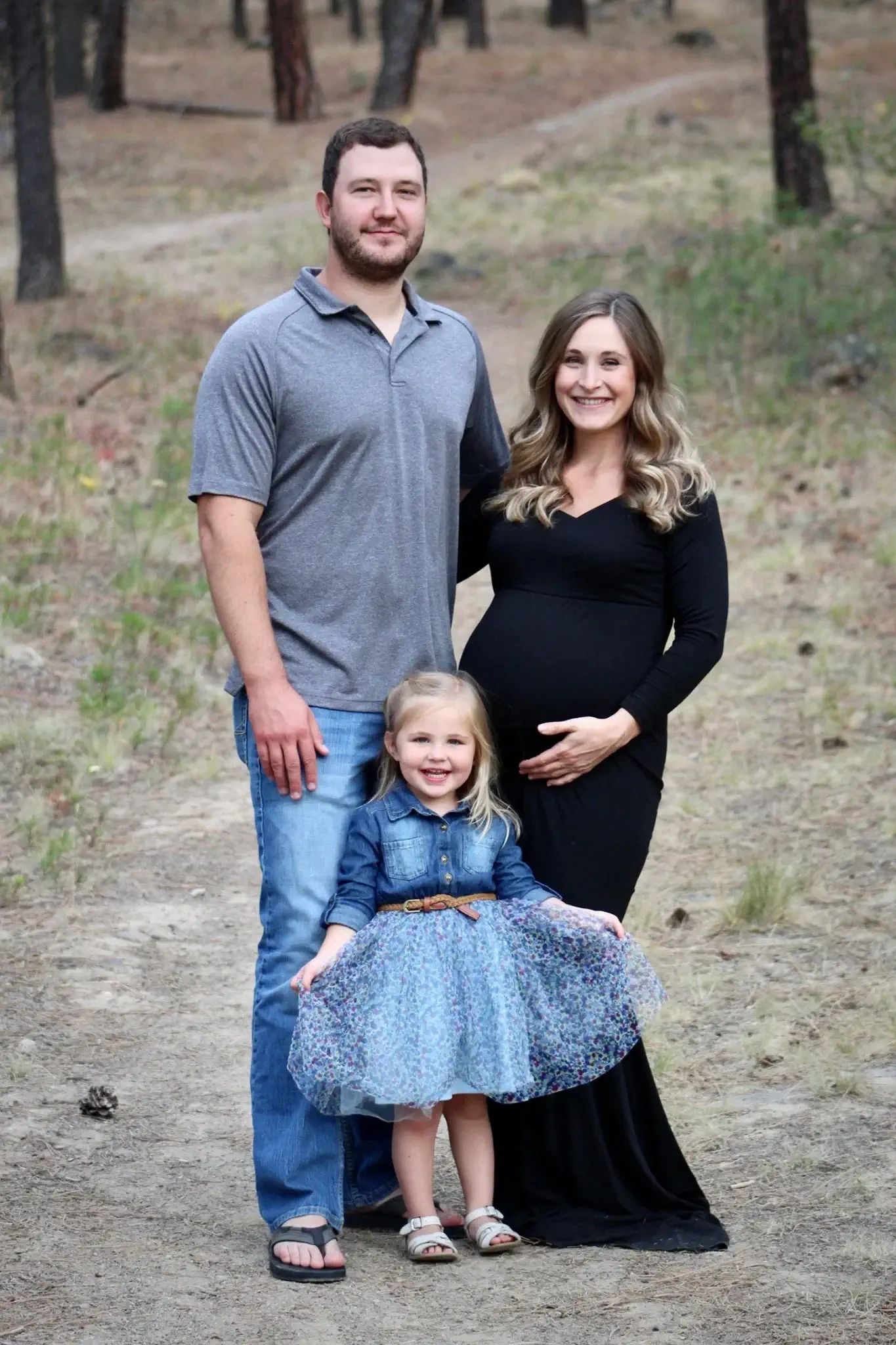 Amy with her family and baby Blakely